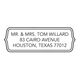 Double Frame Rectangle Address Labels Image 2 of 2